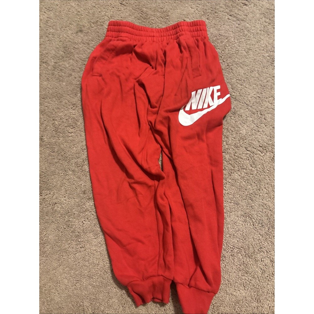 Red Nike Jogger Sweatpants Kids Youth Medium